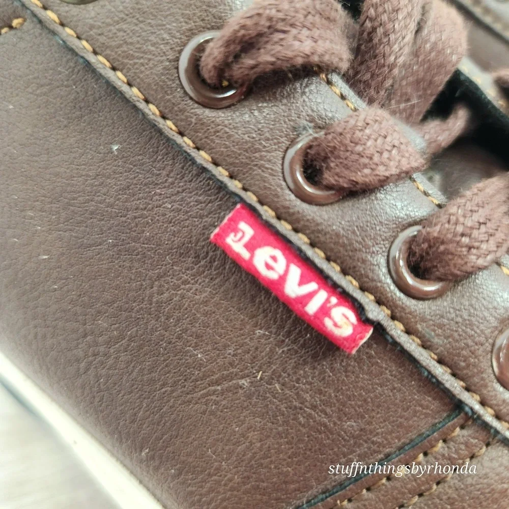 Levi's Mens Synthetic Leather Casual Lace Up Sneaker/‎ Trainers Shoe US 8.5